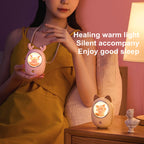 Children Hanging Neck Fan USB Handheld Light Glowing Mini Portable Fan, Children White, Children Pink, Children Yellow