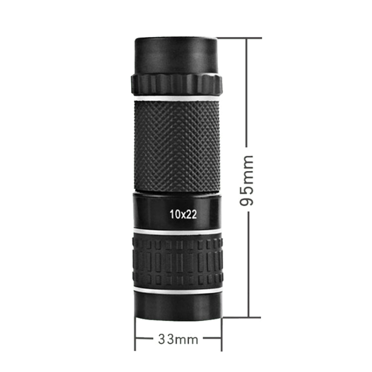 OC-1022 10X HD Non-Slip Monocular, 10X Gray Circle, 10X Yellow Circle