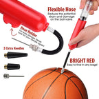 Two-Way Mini Ball Pump Football Basketball Portable Inflatable Pump, Two-Way Green, Two-Way Red, Two-Way Blue, Two-Way Yellow, Two-Way Black