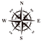 D-336 Car Compass Graphic Sticker Hood Car Body Universal Sticker, D-336
