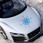 D-336 Car Compass Graphic Sticker Hood Car Body Universal Sticker, D-336