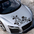 D-908 Summer Flower Totem PVC Car Hood Sticker, D-908