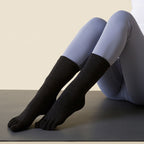 Lengthened Sweat-absorbing Non-slip Yoga Five-finger Socks, Black, Pink, Yellow, Dark Gray, Beige, Dark Green, Flesh Color