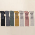 Lengthened Sweat-absorbing Non-slip Yoga Five-finger Socks, Black, Pink, Yellow, Dark Gray, Beige, Dark Green, Flesh Color
