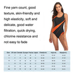 Women Comfortable Triangle One-Piece Swimsuit With Chest Pad, S, M, L, XL, XXL
