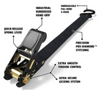 Motorcycle Car Fixed Cargo Ratchet Straps Trailer Tensioner, Cargo Ratchet Straps