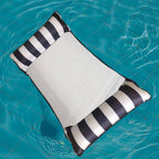 Hammock Foldable Backrest Floating Row Inflatable Recliner With Net, Single, Double
