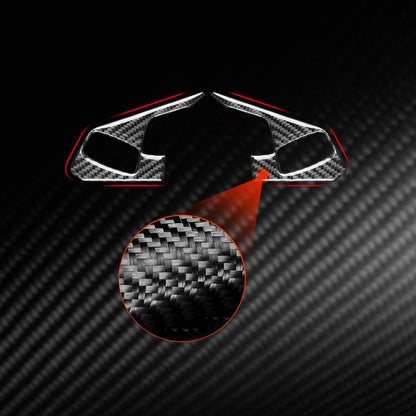 For Chevrolet Corvette C8 2pcs /Set Steering Wheel Button Frame Sticker