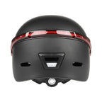 Cycling Helmet Ultralight Bicycle Helmet with Warning Light Remote Control, Cycling Helmet (Black), Cycling Helmet (White)