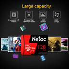 Netac Driving Recorder Surveillance Camera Mobile Phone Memory Card, 16GB, 32GB, 64GB, 128GB, 256GB