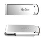 Netac U388 High Speed USB3.0 Metal Rotating Car Computer U Disk, 16GB, 32GB, 64GB, 128GB