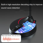 F12 Metal Hose Meeting Desktop Microphone, Spec:, 3.5 Version (Black), USB Version (Black)