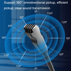 Metal Hose Meeting Desktop Microphone, Spec:, 3.5 Version (Black), USB Version (Black)