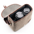Casual SLR Camera Canvas Crossbody Bag, Gray, Blue, Khaki