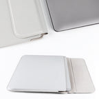 PU08DZ Leather Laptop Liner Bag with Stand Function, 13.3 inches, 14.1-15.4 inches