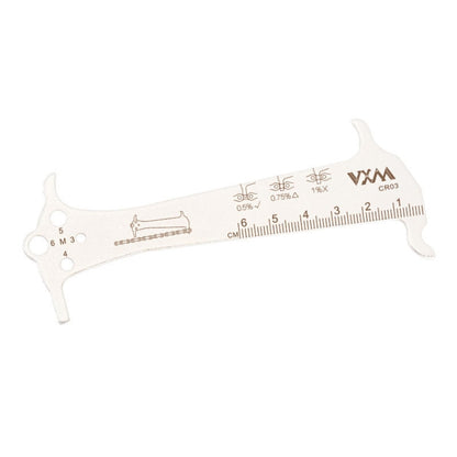 2 PCS VXM 3 In 1 Stainless Steel Mountain Bike Road Bike Chain Gauge, VXM Bike Chain Gauge