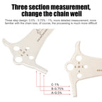 2 PCS VXM 3 In 1 Stainless Steel Mountain Bike Road Bike Chain Gauge, VXM Bike Chain Gauge