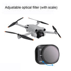 RCSTQ Aluminum Alloy Adjustable Filter Accessories for DJI Mini 3 Pro,Style: UV+CPL+ND8+ND16+ND32+ND64 6 In 1, UV, CPL, ND8, ND16, ND32, ND64, 4 In 1 Set, 6 In 1 Set