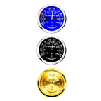 Night Light Car Thermometer Metal Ornaments, Gold Thermometer, Black Thermometer, Blue Thermometer