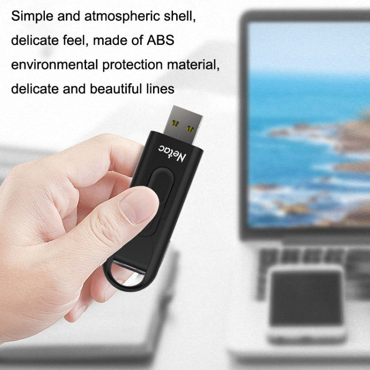 Netac U309 High Speed USB3.0 Push-Pull Encrypted USB Flash Drive, 16GB, 32GB, 64GB, 128GB, 256GB, 512GB