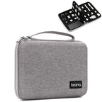 Baona BN-F018 Multifunctional Double Layer EVA Hard Shell U Disk Data Cable Storage Bag, Grey, Black