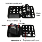 Baona BN-F018 Multifunctional Double Layer EVA Hard Shell U Disk Data Cable Storage Bag, Grey, Black
