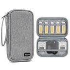 Baona BN-C004 Mini U Disk Headphone Data Cable Storage Bag, Color:, Single Layer (Gray), Single Layer (Black), Double Layer (Gray), Double Layer (Black)