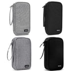 Baona BN-C004 Mini U Disk Headphone Data Cable Storage Bag, Color:, Single Layer (Gray), Single Layer (Black), Double Layer (Gray), Double Layer (Black)