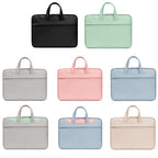 Baona BN-Q006 PU Leather Full Opening Laptop Handbag, For 11/12 inches, For 13/13.3/14 inches, For 15/15.6 inches, For 16/17 inches