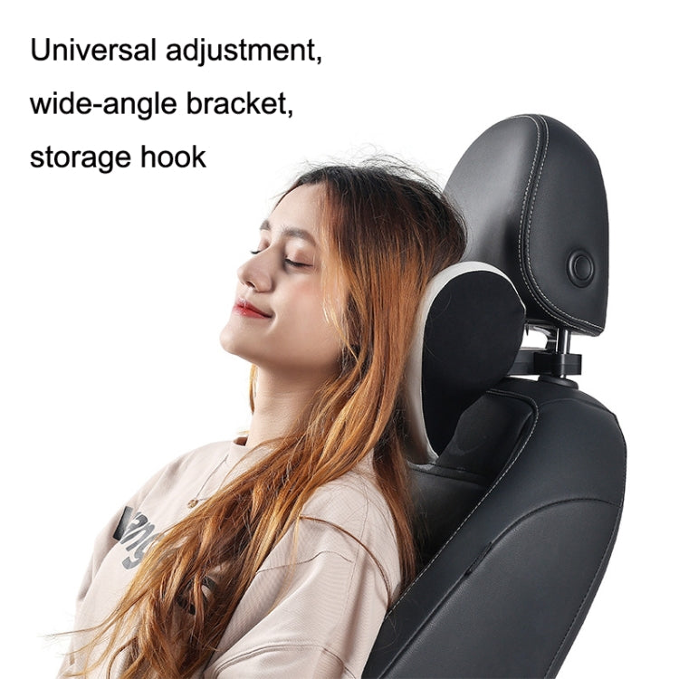 A09 Car Seat Headrest Memory Foam Comfortable Neck Pillow, Style:, With Stand  (Gray), Without Stand (Black), Without Stand (White), Without Stand (Pink), With Stand (Black), Without Stand (Coffee), With Stand  (White), Without Stand (Blue)            ...