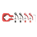 Folding Clamp For ZERO 8X 10X 11X SPEEDUAL Dualtron DT3 Thunder Electric Scooter, Without Pad Red, With Pad Red, Without Pad  Black, With Pad Black