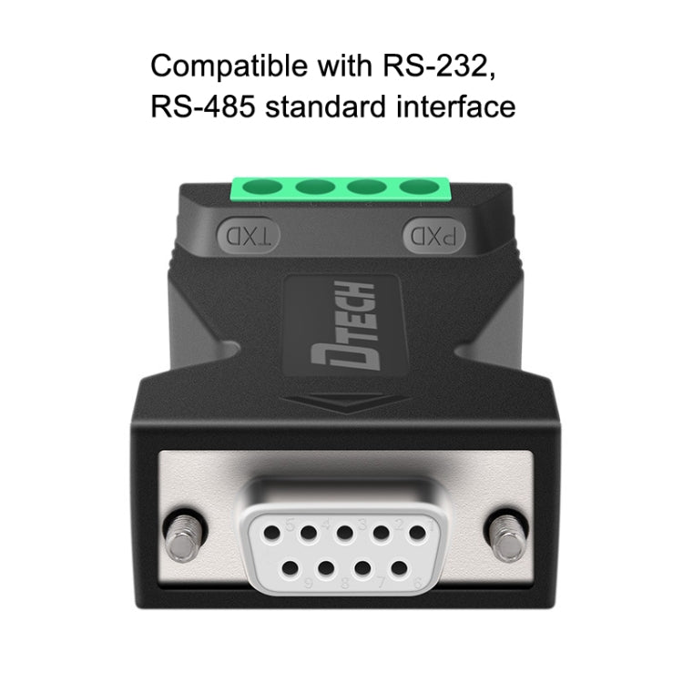DTECH DT-9001 Industrial Grade Lightning And Surge Protection RS232 To 485 Converter, DT-9001