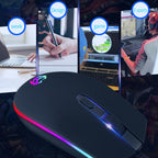 Zerodate V6 4 Keys 1600DPI Game Colorful RGB Marquee USB Luminous Wired Mouse, Cable Length: 1.35m