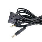 Car Modified AUX+USB Socket Audio Modification Accessories 3.5mm USB Extension Line, AUX+USB