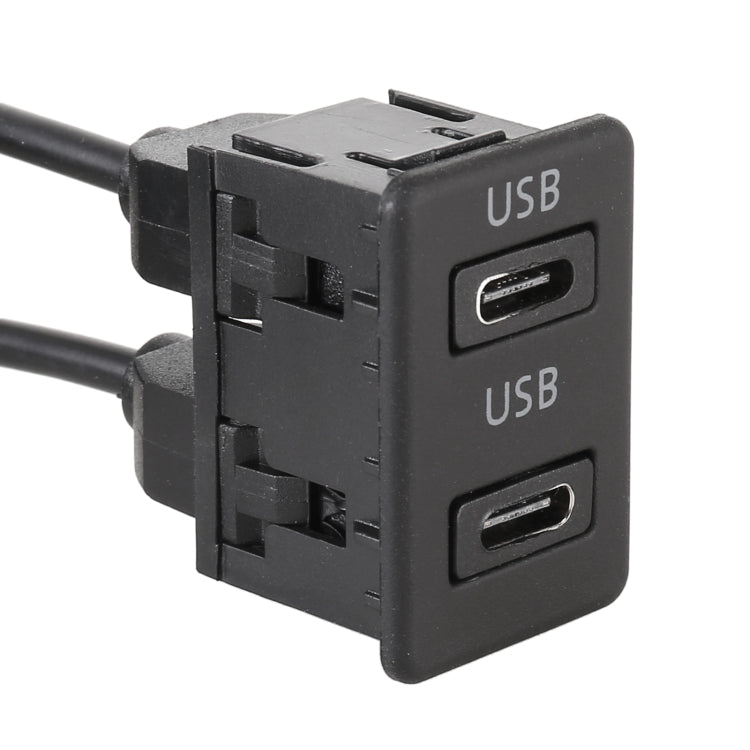 Car Universal Modification Dual Type-C Interface, Type-C+Type-C
