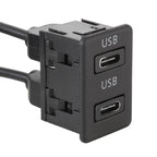 Car Universal Modification Dual Type-C Interface, Type-C+Type-C