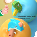 BY-02 Children Outdoor Push-type Water Spray Toys Seaside Beach Summer Water Toys, Shark, Dolphin, Elephant, Dinosaur