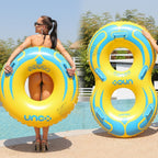 Thickened Parent-child Couple Safety Swimming Ring With Handle, Size:, 42 inch Single, 48 inch Single, 42 inch Double, 48 inch Double