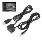 Car Universal Modified Type-C+AUX Interface Charging Use Extension Seat, Type-C+AUX