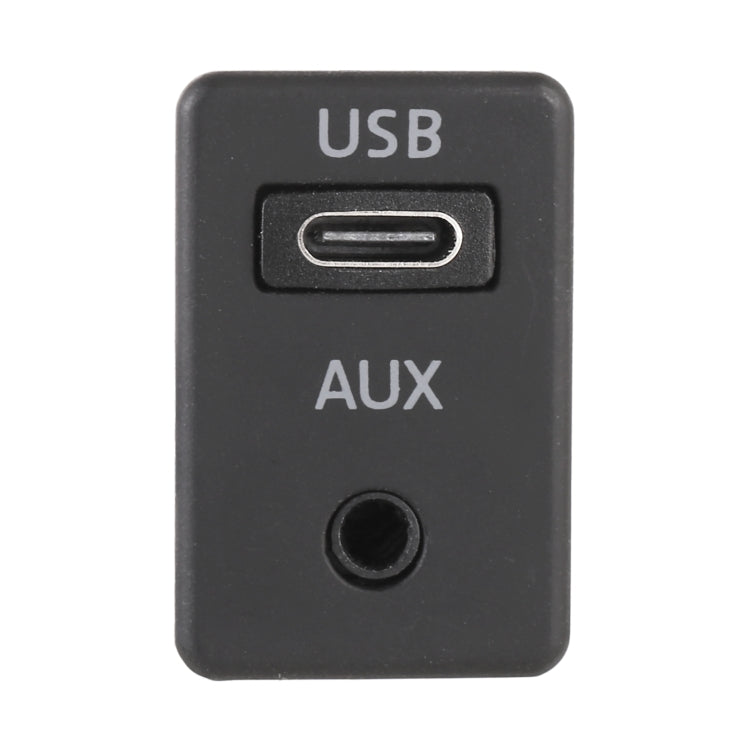 Car Universal Modified Type-C+AUX Interface Charging Use Extension Seat, Type-C+AUX