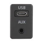 Car Universal Modified Type-C+AUX Interface Charging Use Extension Seat, Type-C+AUX