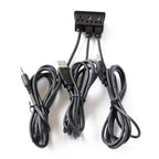 Car Universal Modification Dual USB +AUX Interface Charging Seat, USB+USB+AUX