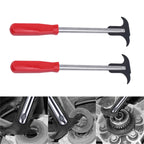 2 PCS Oil Seal Disassembly Tool Double Head Oil Seal Wrench Puller, 2 PCS Red, 2 PCS Black