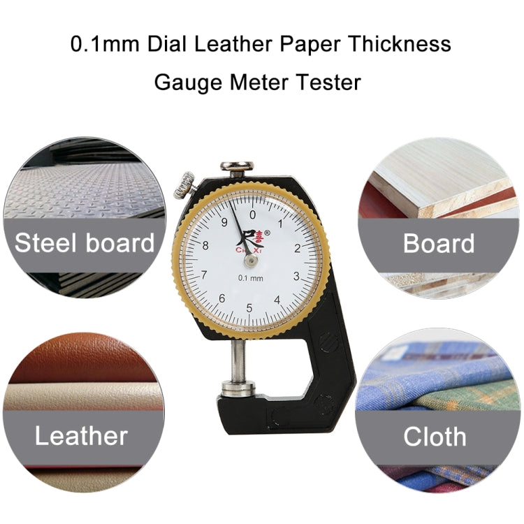 CHIXI Handheld Thickness Gauge Paper Thickness Gauge, Ordinary  0-10mm Flat Head, Mid-range  0-10mm Pointed Head, Mid-range  0-10mm Flat Head, Mid-range 0-10mm Curved Point