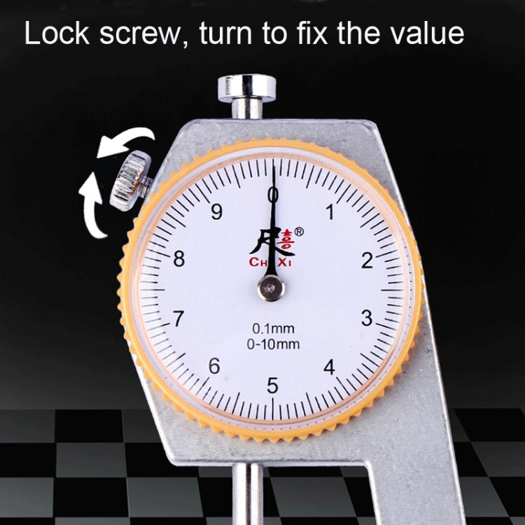 CHIXI Handheld Thickness Gauge Paper Thickness Gauge, Ordinary  0-10mm Flat Head, Mid-range  0-10mm Pointed Head, Mid-range  0-10mm Flat Head, Mid-range 0-10mm Curved Point