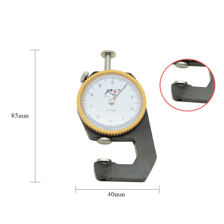CHIXI Handheld Thickness Gauge Paper Thickness Gauge, Ordinary  0-10mm Flat Head, Mid-range  0-10mm Pointed Head, Mid-range  0-10mm Flat Head, Mid-range 0-10mm Curved Point