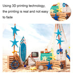 2.1m X 1.5m Beach Surfboard Photography Background Cloth