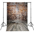 2.1m X 1.5m Brick Wall And Wooden Floor Photography Background