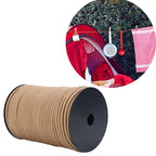 100m 9 Core 550 Umbrella Rope Outdoor Camp Rescue Bundle Tent Rope Mountain Rope, 100m Green, 100m Khaki, 100m Brown, 100m Desert, 100m Orange, 100m Black