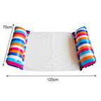 MT-2204008 Color Vertical Stripe PVC Inflatable Floating Bed, Colorful